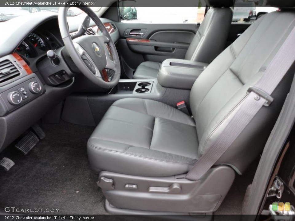 Ebony Interior Photo for the 2012 Chevrolet Avalanche LT 4x4 #55856362