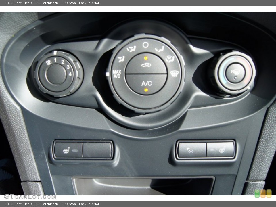 Charcoal Black Interior Controls for the 2012 Ford Fiesta SES Hatchback #55859152