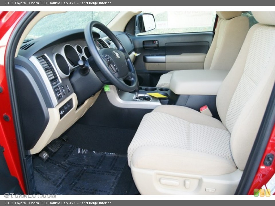 Sand Beige Interior Photo for the 2012 Toyota Tundra TRD Double Cab 4x4 #55860027