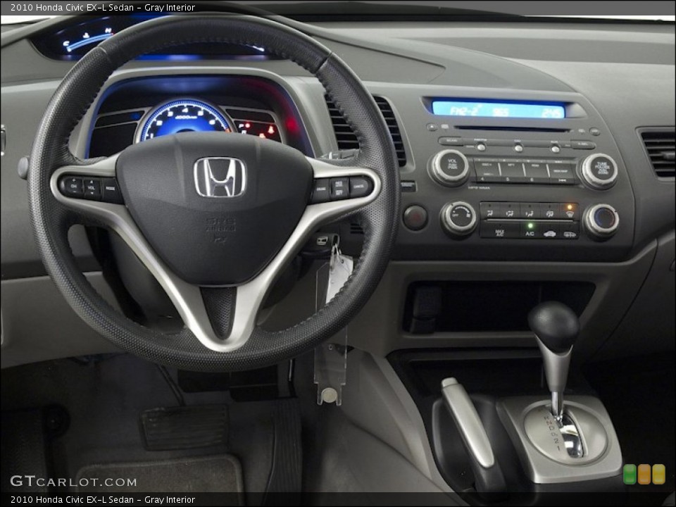 Gray Interior Dashboard for the 2010 Honda Civic EX-L Sedan #55860155