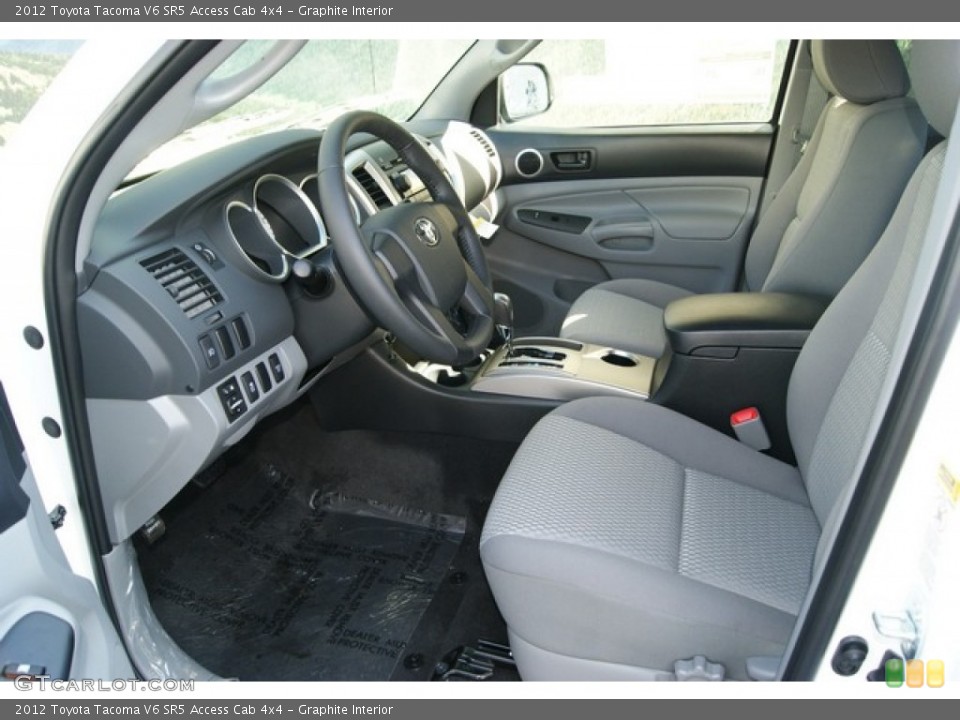 Graphite Interior Photo for the 2012 Toyota Tacoma V6 SR5 Access Cab 4x4 #55860673