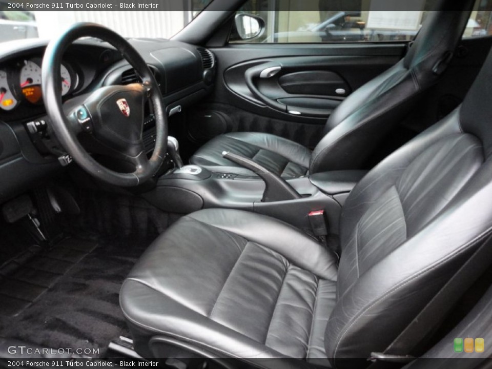 Black Interior Photo for the 2004 Porsche 911 Turbo Cabriolet #55861360