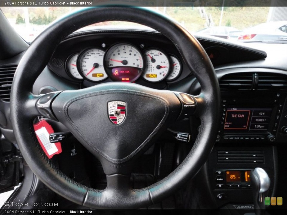 Black Interior Gauges for the 2004 Porsche 911 Turbo Cabriolet #55861375