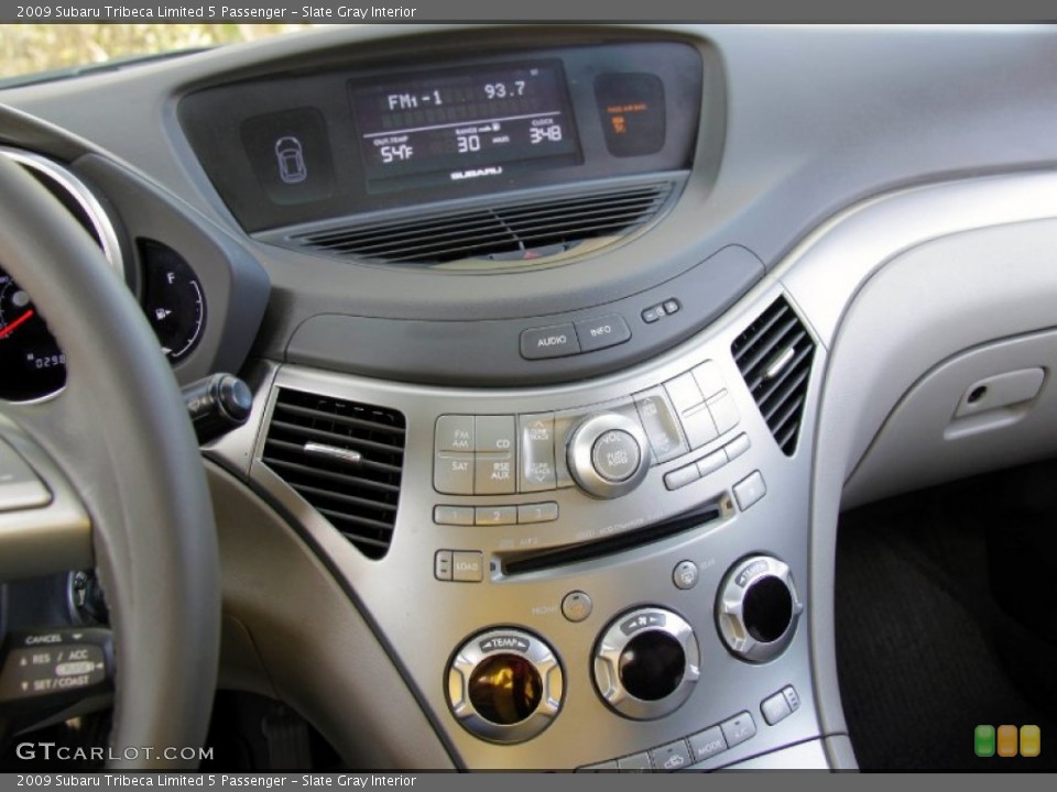Slate Gray Interior Controls for the 2009 Subaru Tribeca Limited 5 Passenger #55863070