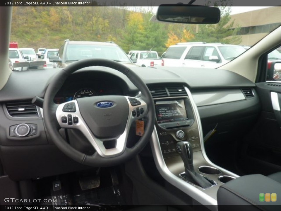 Charcoal Black Interior Dashboard for the 2012 Ford Edge SEL AWD #55864048