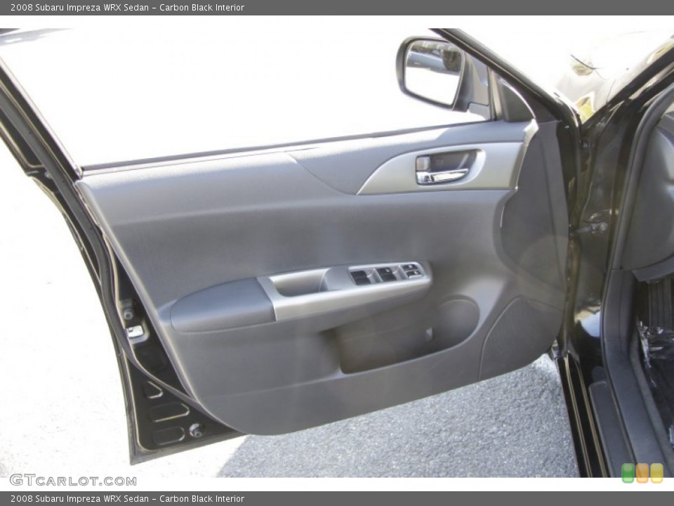 Carbon Black Interior Door Panel for the 2008 Subaru Impreza WRX Sedan #55864333