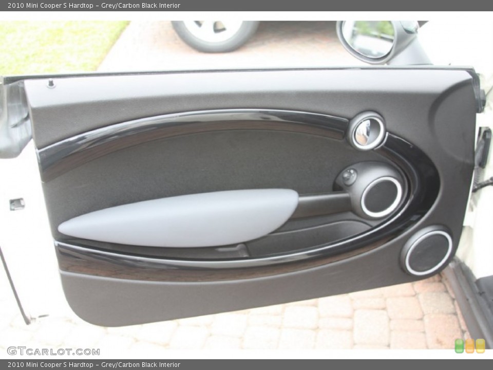 Grey/Carbon Black Interior Door Panel for the 2010 Mini Cooper S Hardtop #55865180