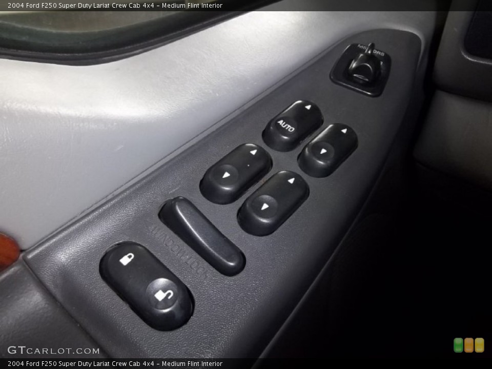 Medium Flint Interior Controls for the 2004 Ford F250 Super Duty Lariat Crew Cab 4x4 #55866460