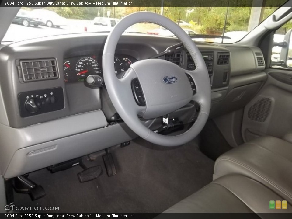 Medium Flint Interior Dashboard for the 2004 Ford F250 Super Duty Lariat Crew Cab 4x4 #55866466