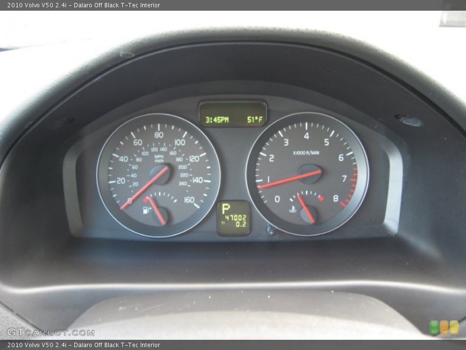 Dalaro Off Black T-Tec Interior Gauges for the 2010 Volvo V50 2.4i #55866840