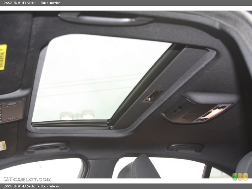 Black Interior Sunroof for the 2008 BMW M3 Sedan #55867564