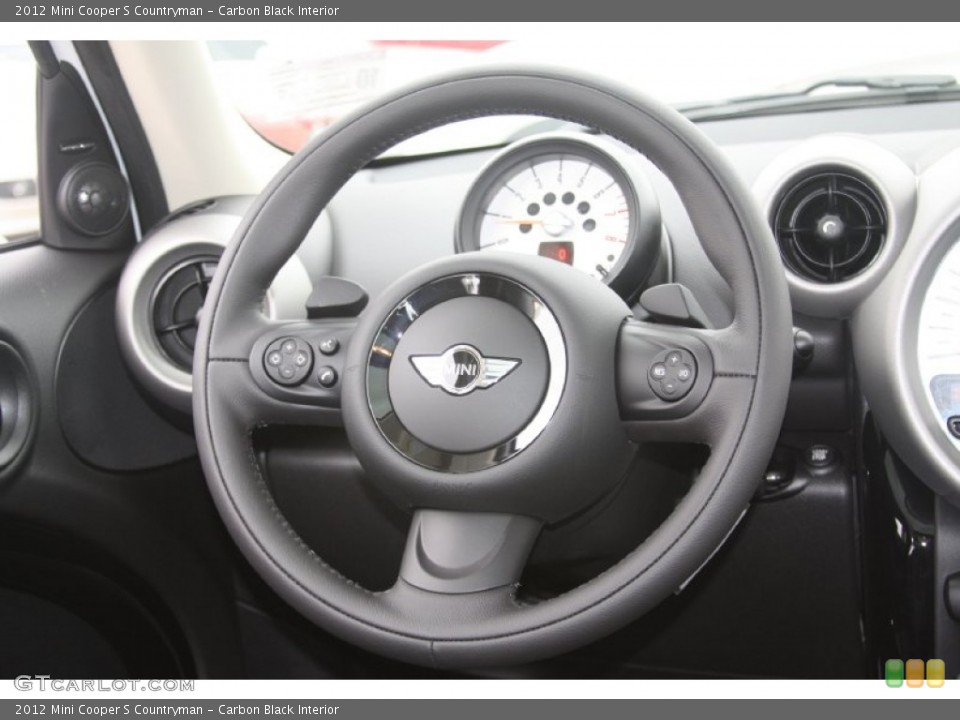 Carbon Black Interior Steering Wheel for the 2012 Mini Cooper S Countryman #55867822