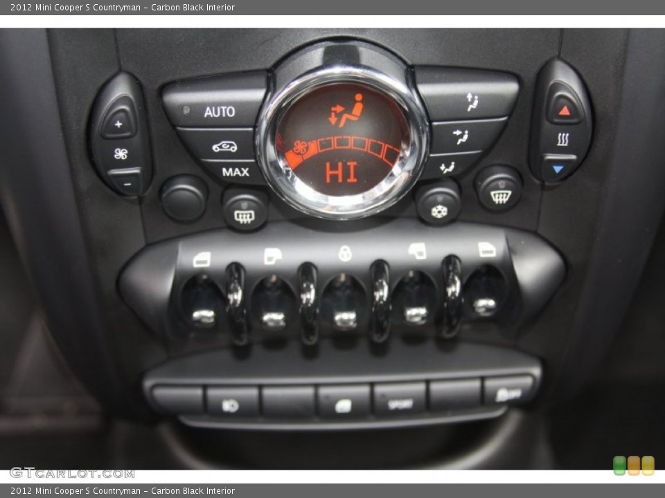 Carbon Black Interior Controls for the 2012 Mini Cooper S Countryman #55867918