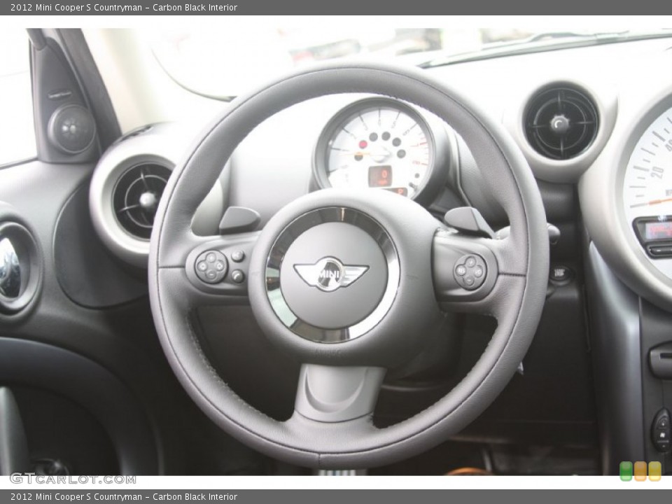 Carbon Black Interior Steering Wheel for the 2012 Mini Cooper S Countryman #55867996