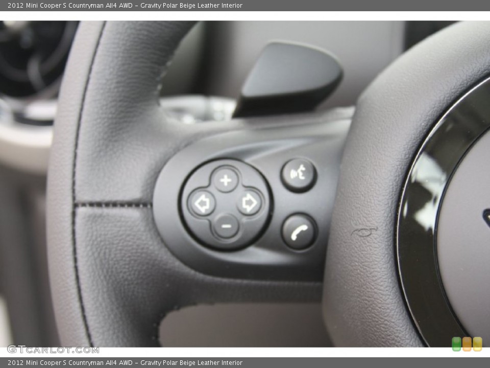 Gravity Polar Beige Leather Interior Controls for the 2012 Mini Cooper S Countryman All4 AWD #55868146