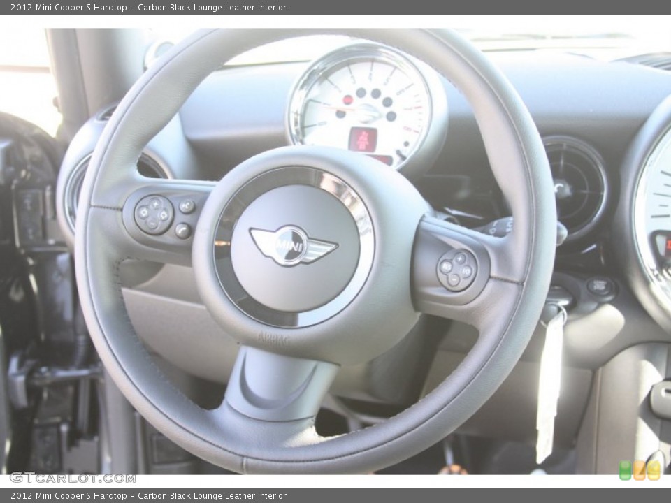 Carbon Black Lounge Leather Interior Steering Wheel for the 2012 Mini Cooper S Hardtop #55868419