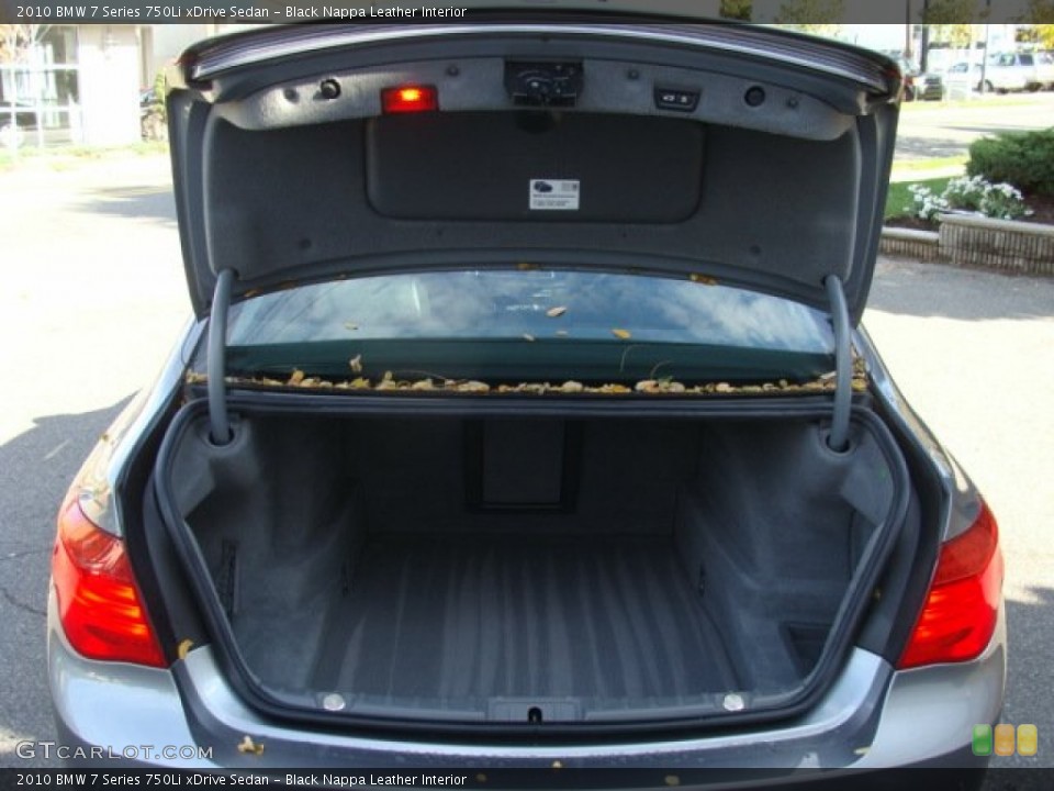 Black Nappa Leather Interior Trunk for the 2010 BMW 7 Series 750Li xDrive Sedan #55868428