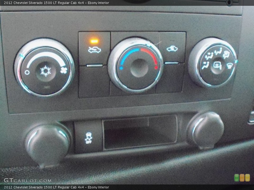 Ebony Interior Controls for the 2012 Chevrolet Silverado 1500 LT Regular Cab 4x4 #55869301