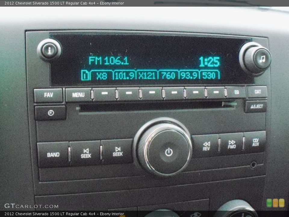 Ebony Interior Audio System for the 2012 Chevrolet Silverado 1500 LT Regular Cab 4x4 #55869307