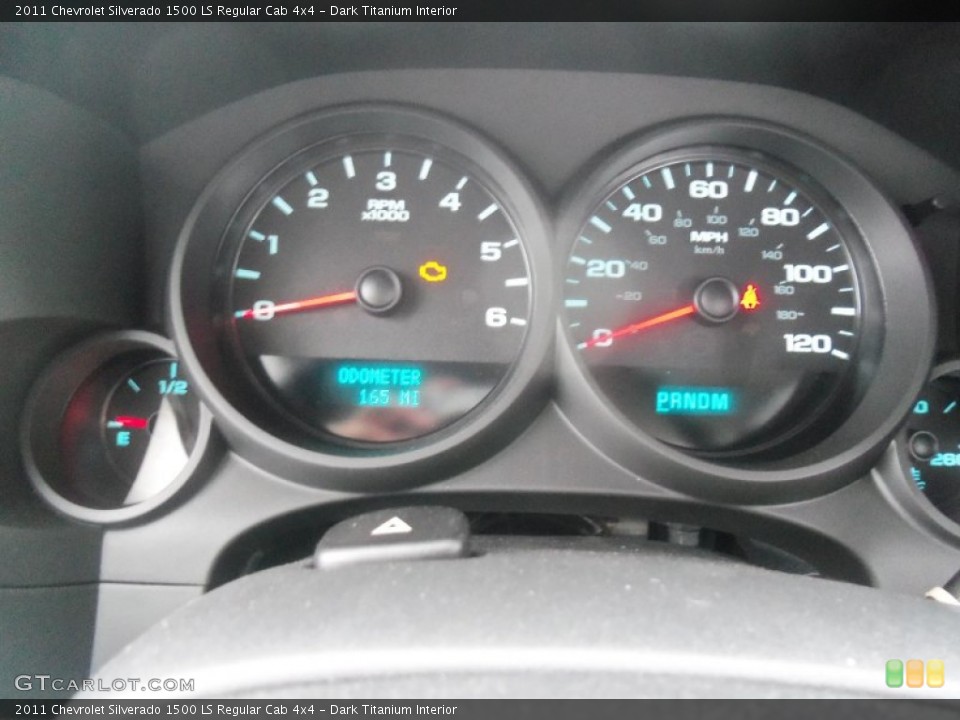 Dark Titanium Interior Gauges for the 2011 Chevrolet Silverado 1500 LS Regular Cab 4x4 #55869670