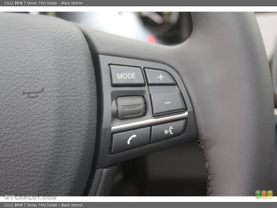 Black Interior Controls for the 2012 BMW 7 Series 740i Sedan #55869886