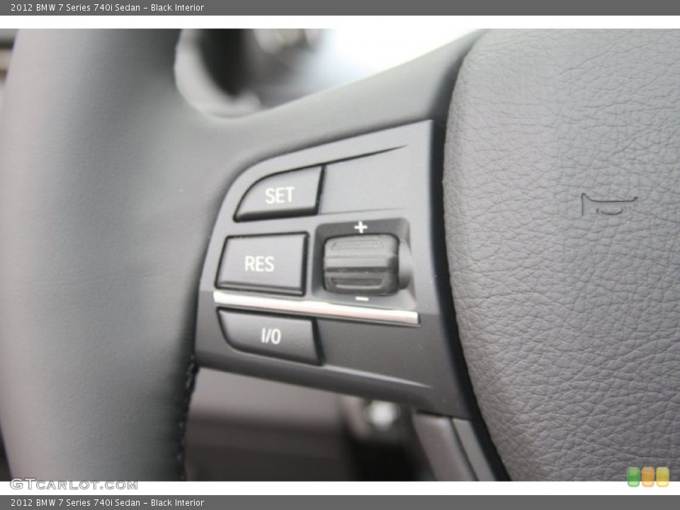 Black Interior Controls for the 2012 BMW 7 Series 740i Sedan #55869889