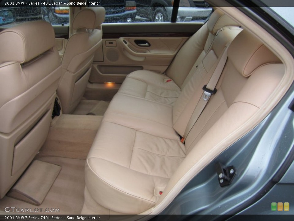 Sand Beige Interior Photo for the 2001 BMW 7 Series 740iL Sedan #55872975