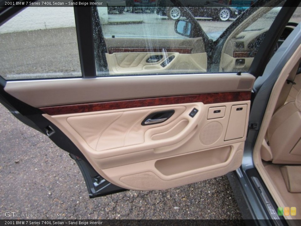Sand Beige Interior Door Panel for the 2001 BMW 7 Series 740iL Sedan #55872981