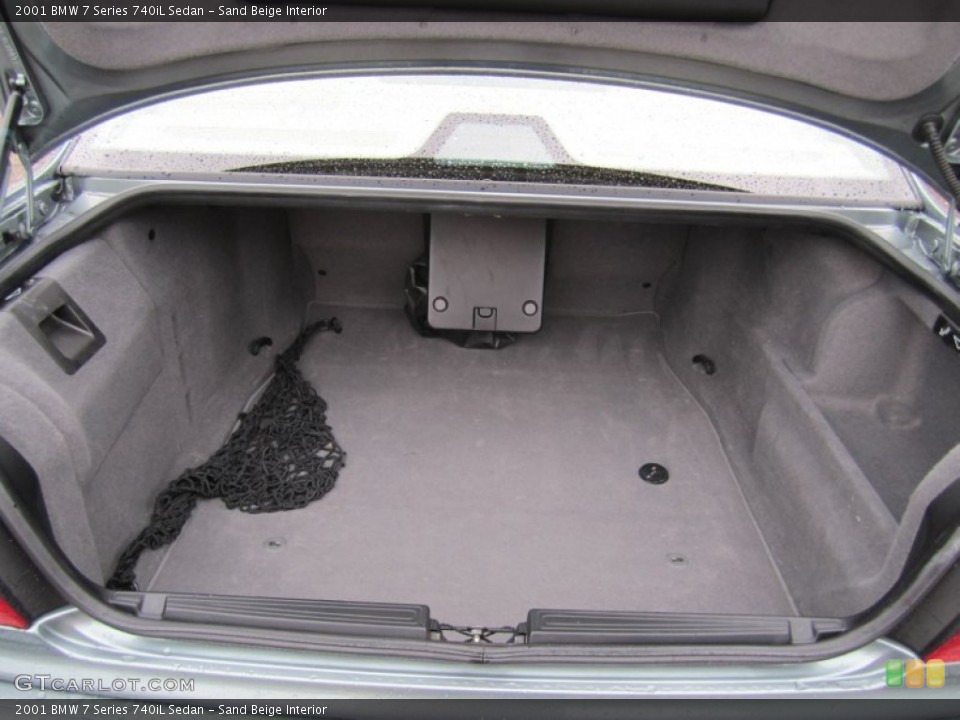 Sand Beige Interior Trunk for the 2001 BMW 7 Series 740iL Sedan #55873077