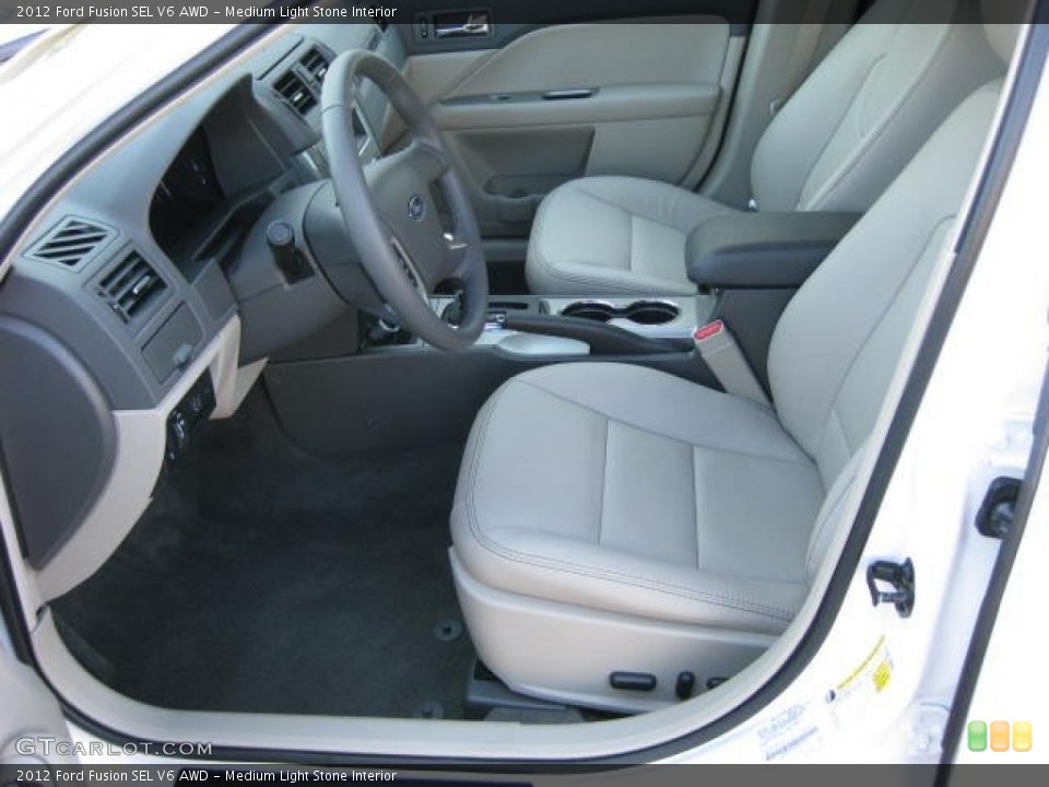 Medium Light Stone Interior Photo for the 2012 Ford Fusion SEL V6 AWD #55873608