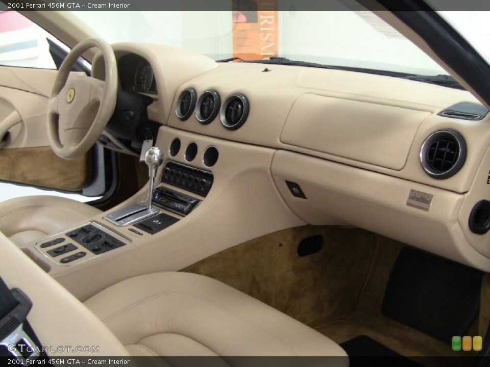 Cream Interior Dashboard for the 2001 Ferrari 456M GTA #55874220