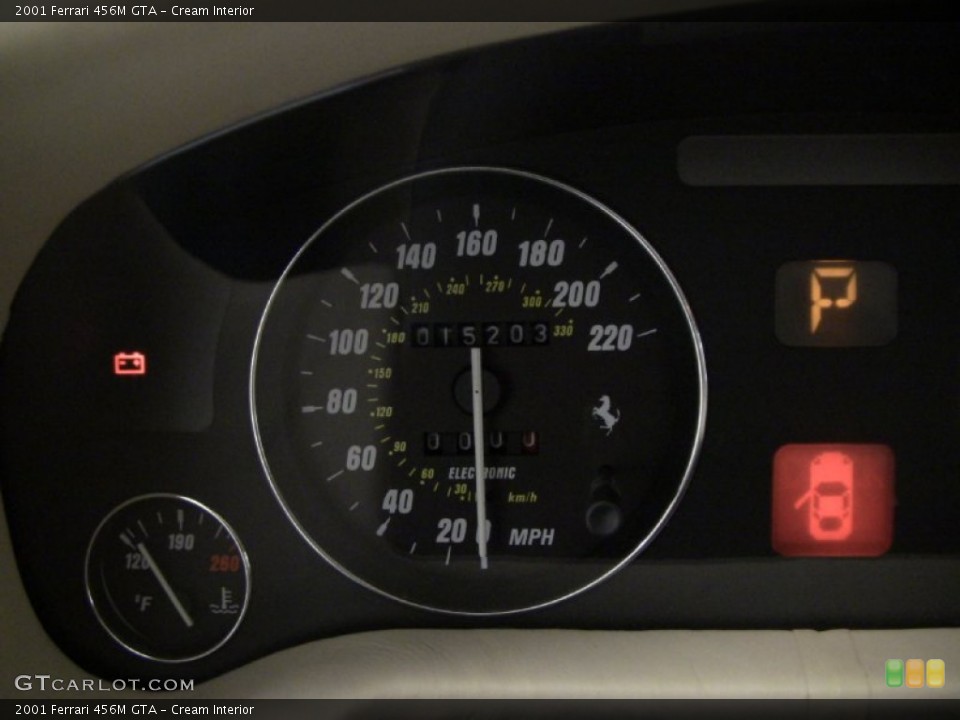 Cream Interior Gauges for the 2001 Ferrari 456M GTA #55874247