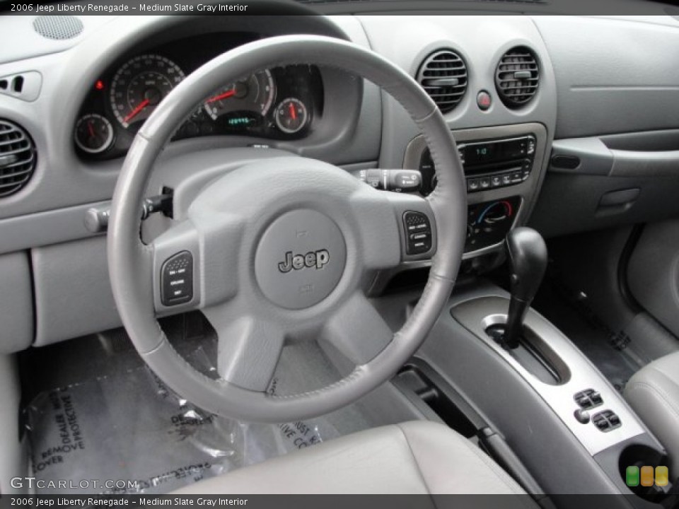 Medium Slate Gray Interior Steering Wheel for the 2006 Jeep Liberty Renegade #55874547