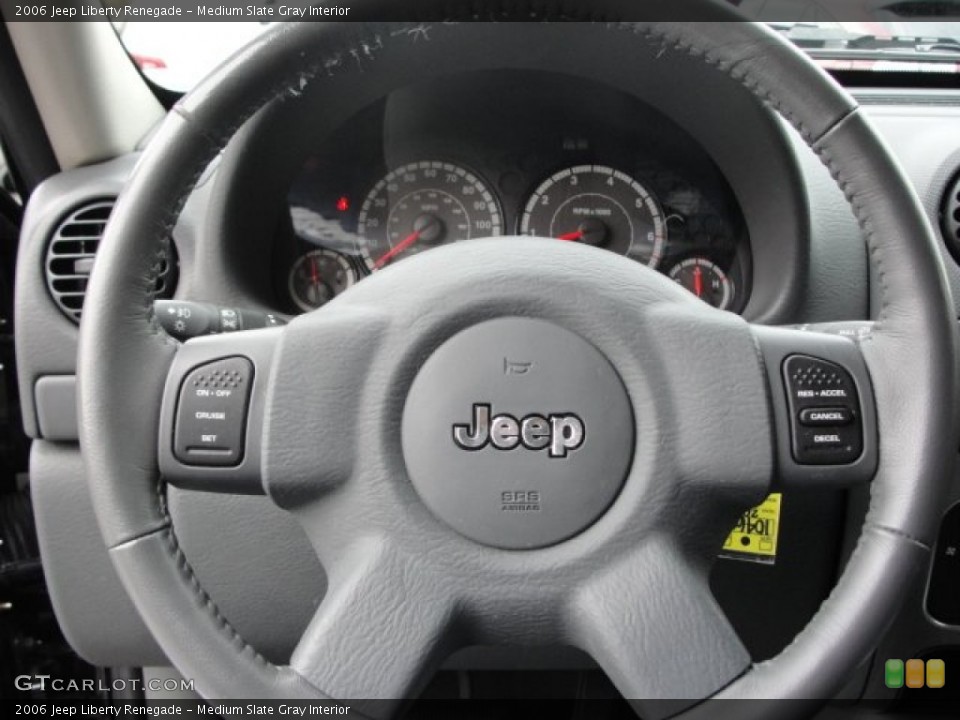 Medium Slate Gray Interior Steering Wheel for the 2006 Jeep Liberty Renegade #55874553