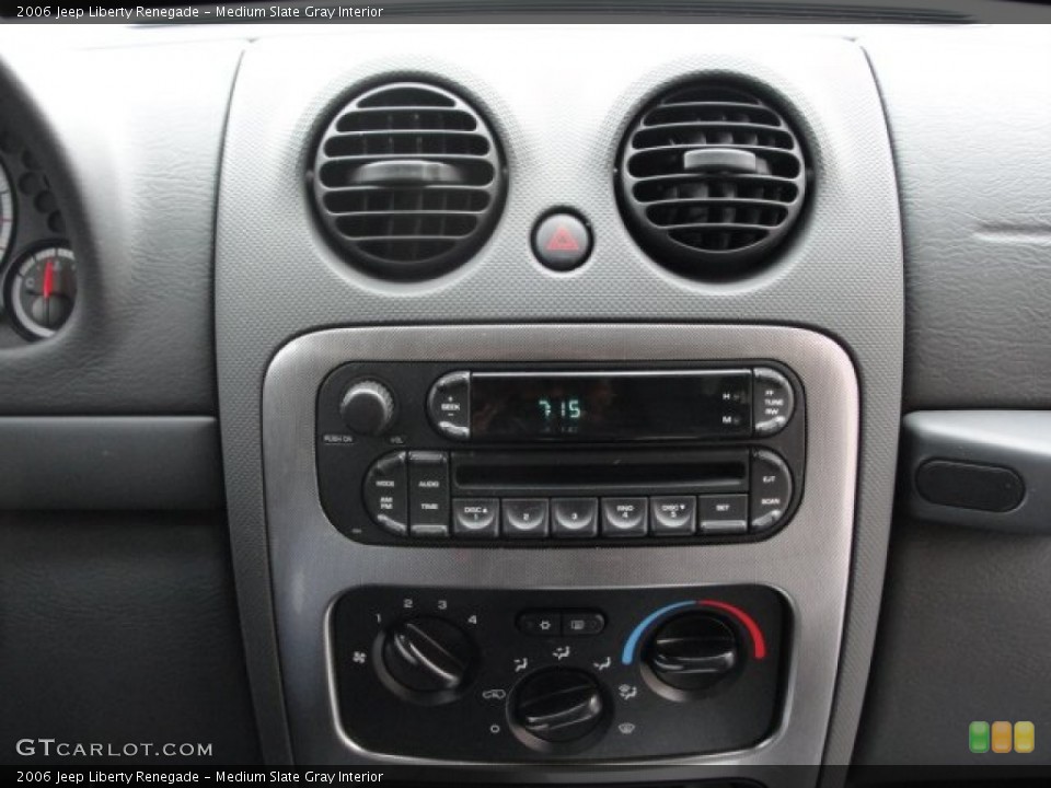 Medium Slate Gray Interior Controls for the 2006 Jeep Liberty Renegade #55874559