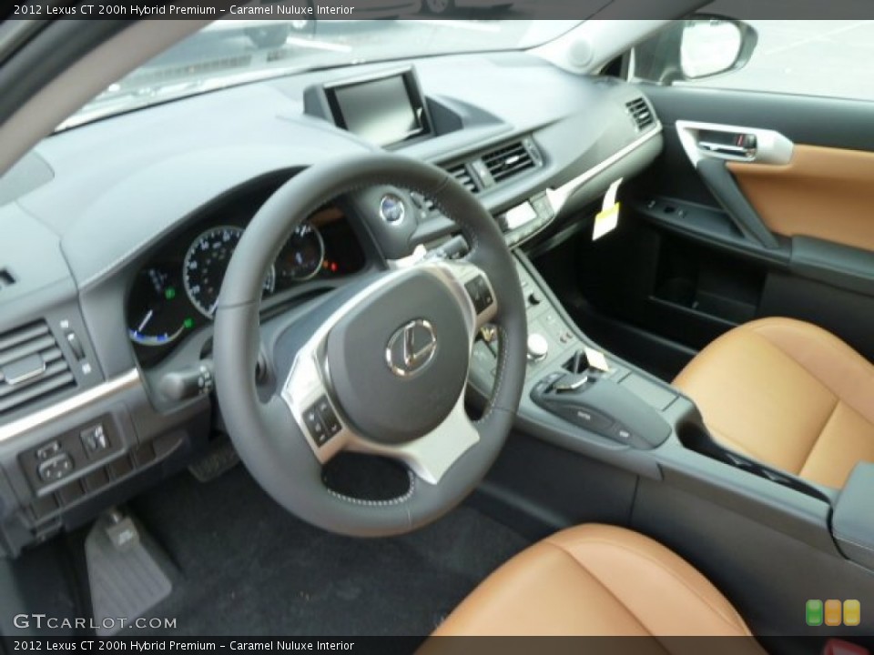 Caramel Nuluxe Interior Prime Interior for the 2012 Lexus CT 200h Hybrid Premium #55875844