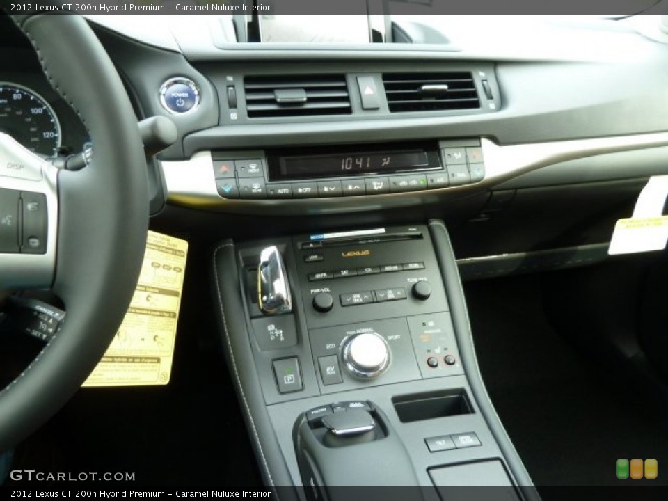 Caramel Nuluxe Interior Controls for the 2012 Lexus CT 200h Hybrid Premium #55875871