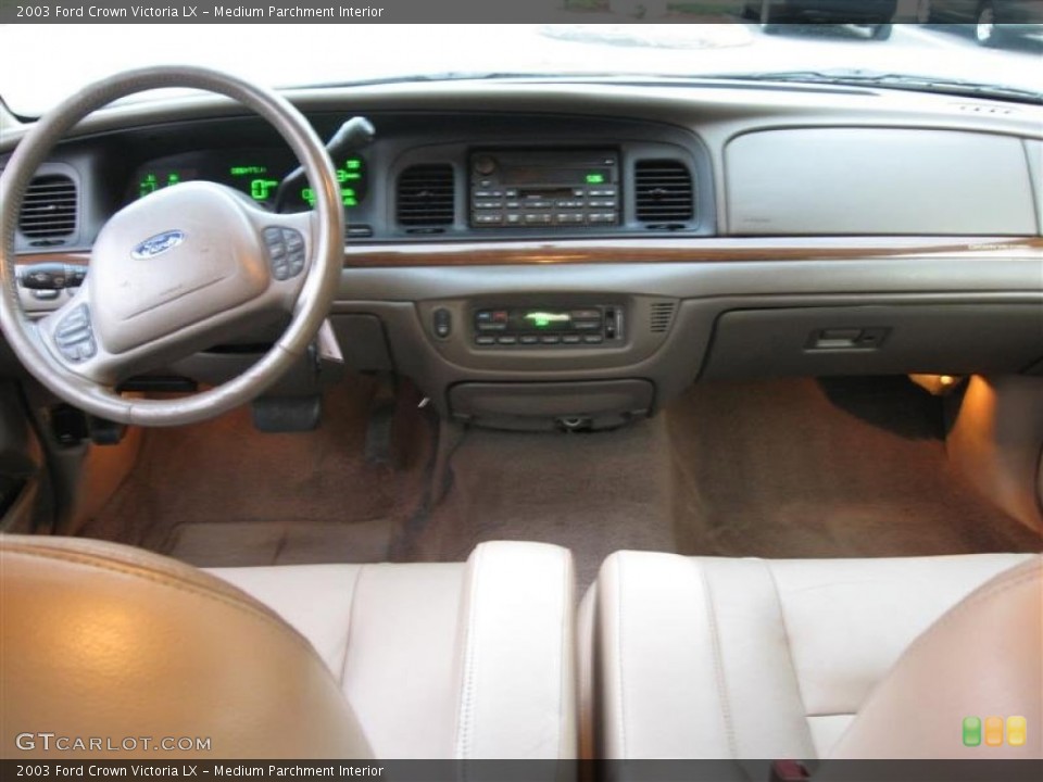 Medium Parchment Interior Dashboard for the 2003 Ford Crown Victoria LX #55876096