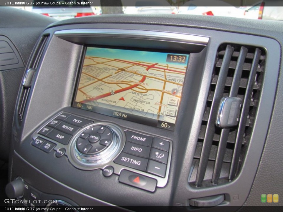 Graphite Interior Navigation for the 2011 Infiniti G 37 Journey Coupe #55876531