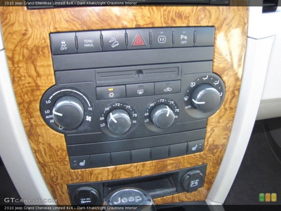 Dark Khaki/Light Graystone Interior Controls for the 2010 Jeep Grand Cherokee Limited 4x4 #55879258