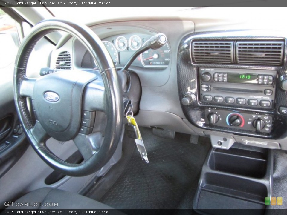 Ebony Black/Blue Interior Dashboard for the 2005 Ford Ranger STX SuperCab #55880134