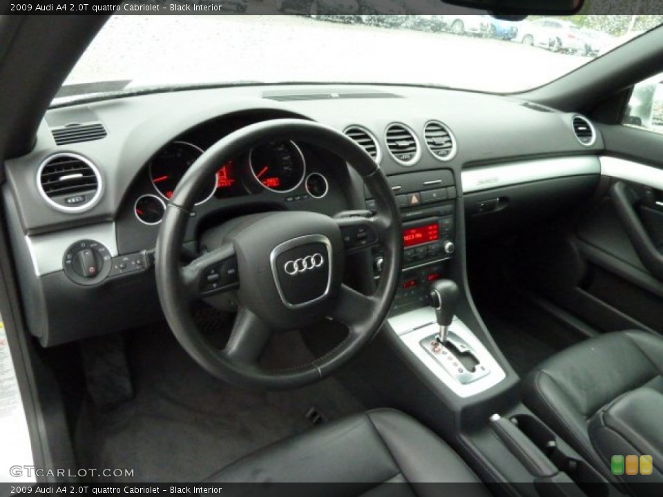 Black Interior Dashboard for the 2009 Audi A4 2.0T quattro Cabriolet #55880200