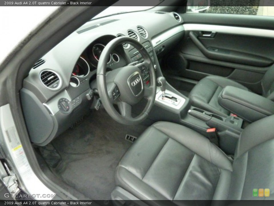 Black Interior Photo for the 2009 Audi A4 2.0T quattro Cabriolet #55880269