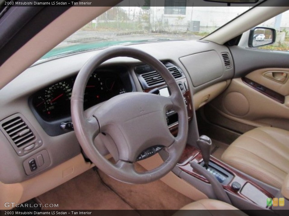 Tan Interior Photo for the 2003 Mitsubishi Diamante LS Sedan #55880530