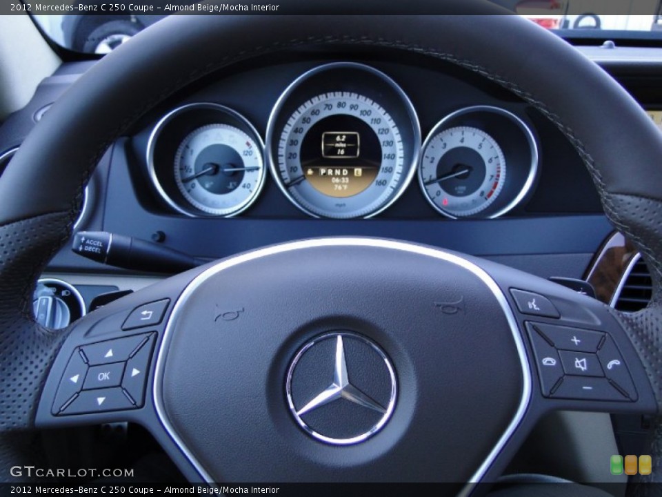 Almond Beige/Mocha Interior Gauges for the 2012 Mercedes-Benz C 250 Coupe #55881433