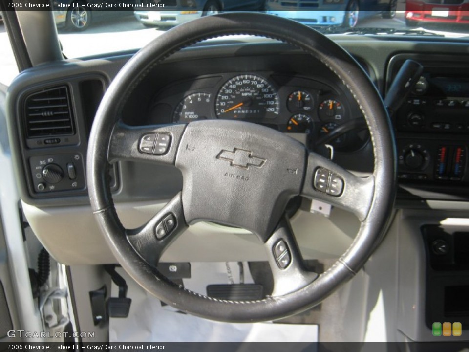 Gray/Dark Charcoal Interior Steering Wheel for the 2006 Chevrolet Tahoe LT #55881910