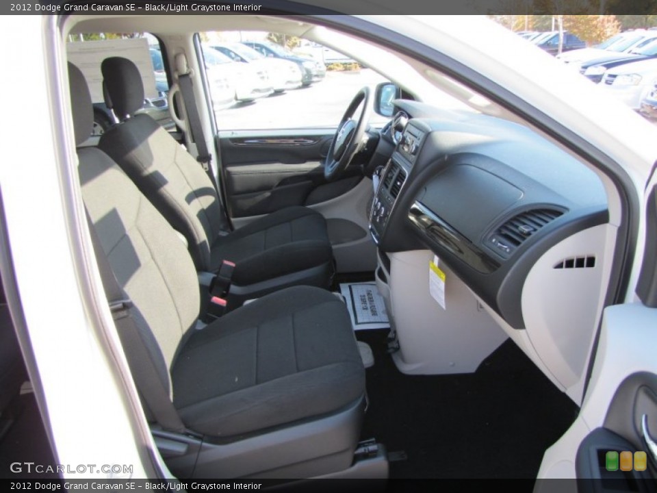 Black/Light Graystone Interior Photo for the 2012 Dodge Grand Caravan SE #55882405