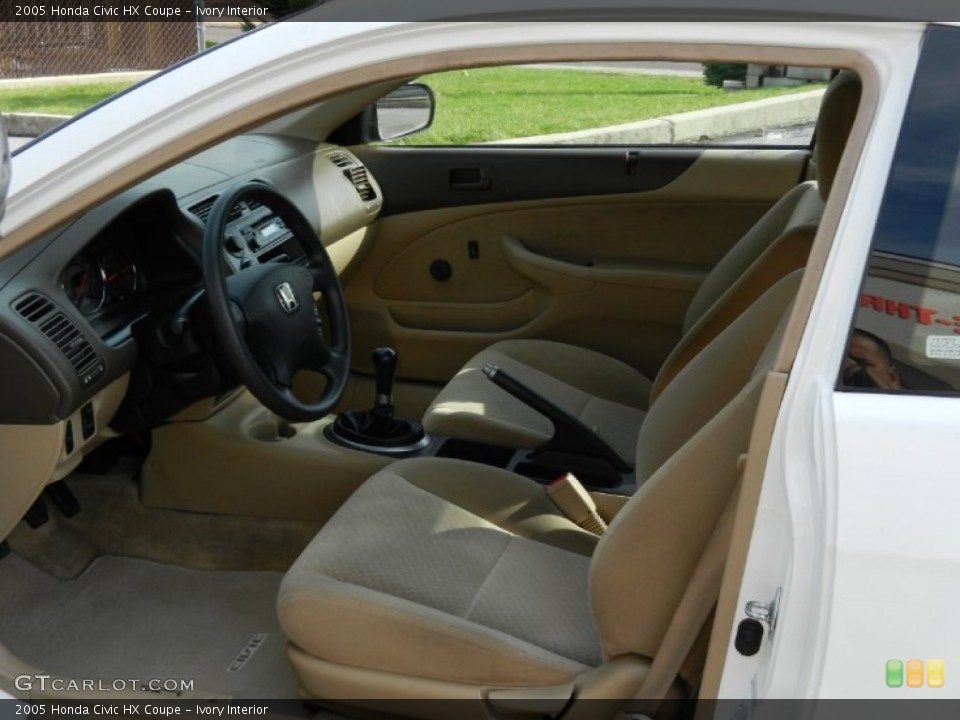 Ivory Interior Photo for the 2005 Honda Civic HX Coupe #55882939