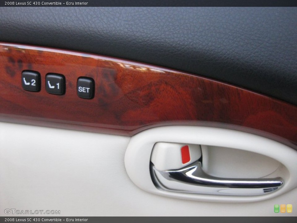 Ecru Interior Controls for the 2008 Lexus SC 430 Convertible #55883290