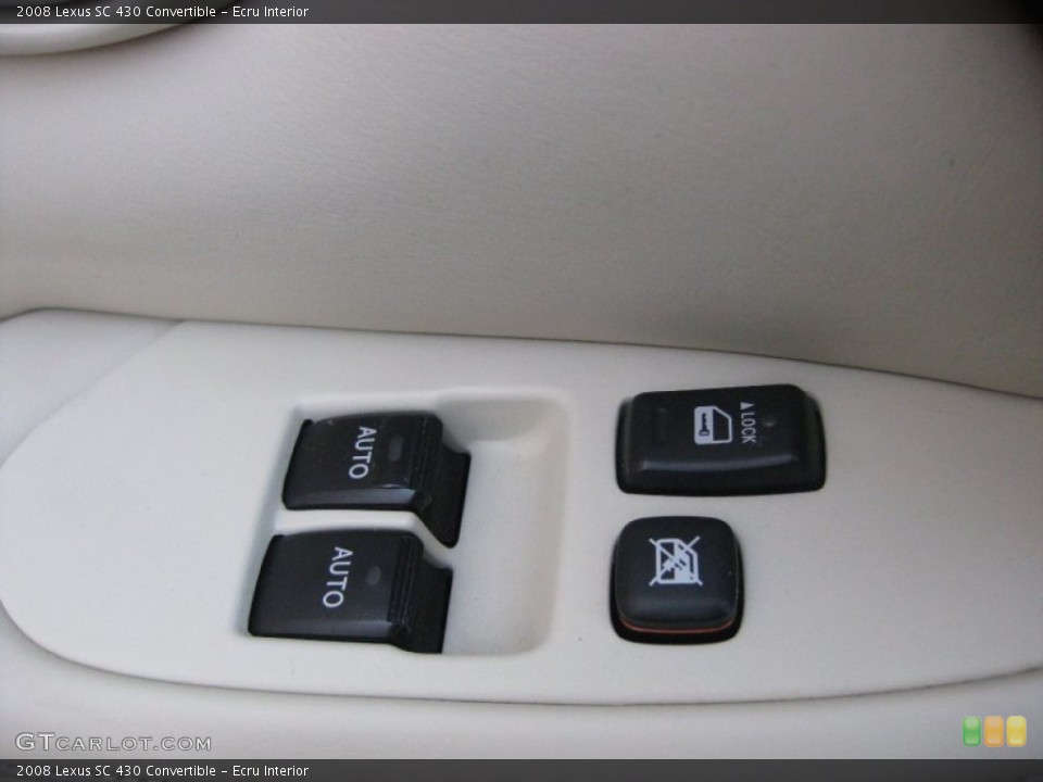 Ecru Interior Controls for the 2008 Lexus SC 430 Convertible #55883299